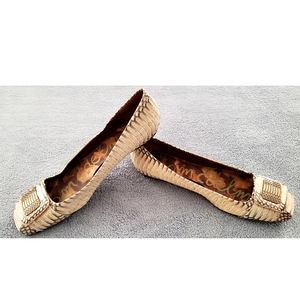 Sam Edelman Jeneva Luxe Snake Buckle Loafer Flats